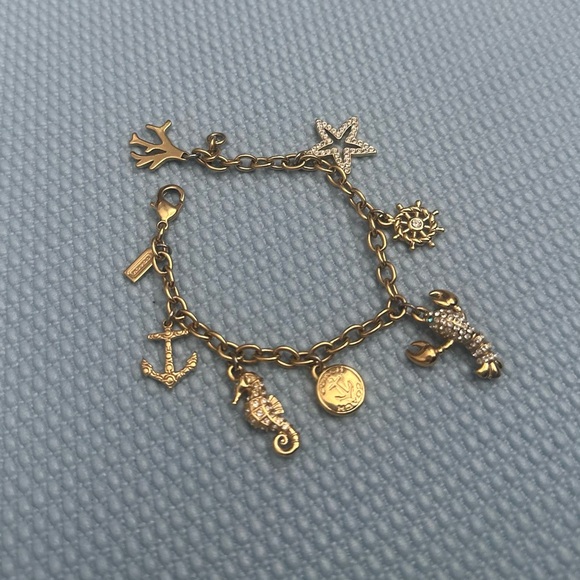 Coach Gold Charm Bracelet with Nautical Charms - Picture 3 of 5